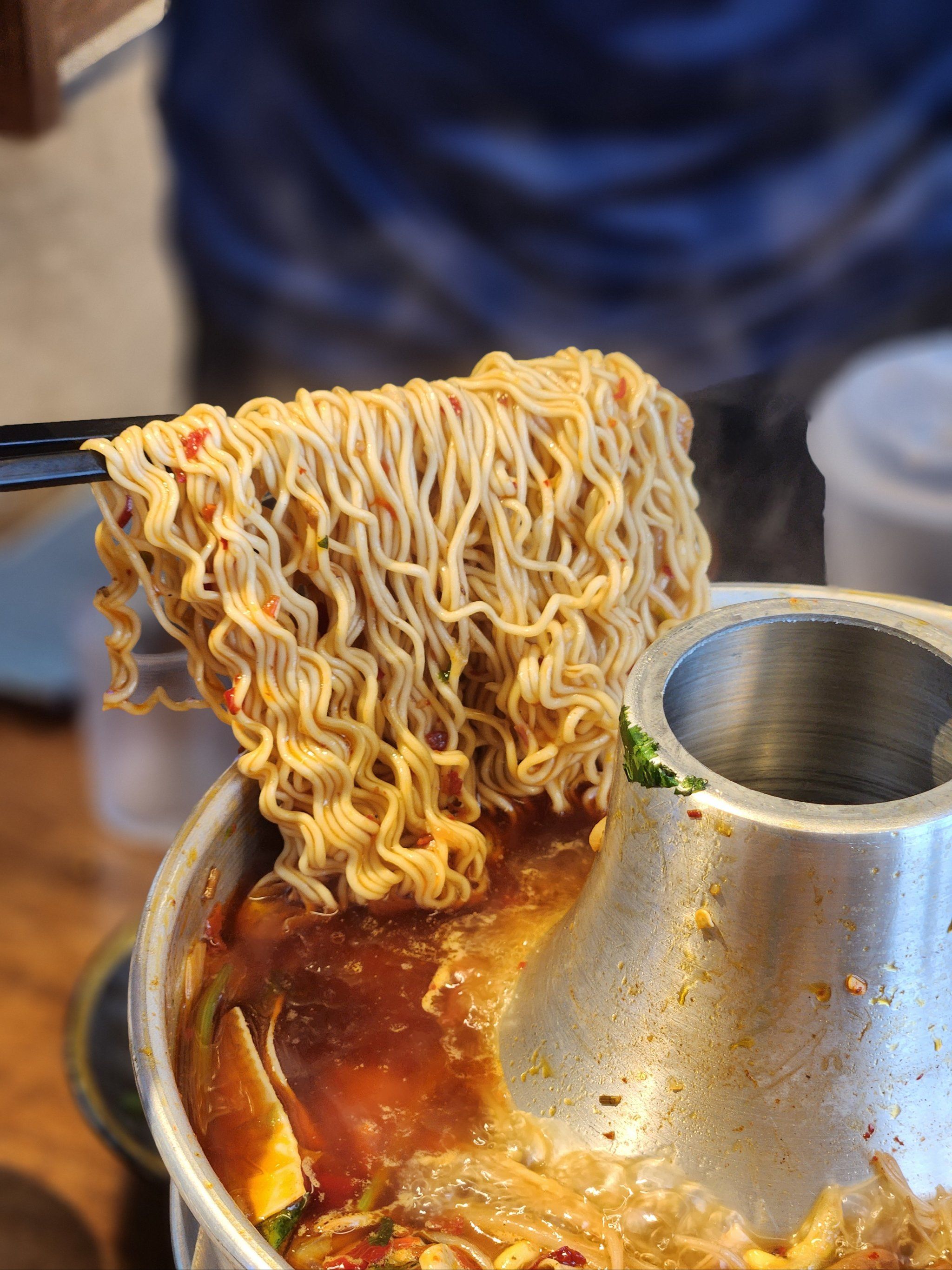 吃完小火锅煮个泡面