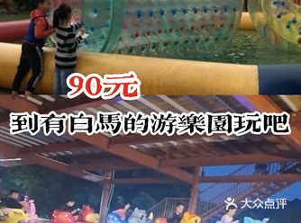 90元去带有白马的游乐园玩吧