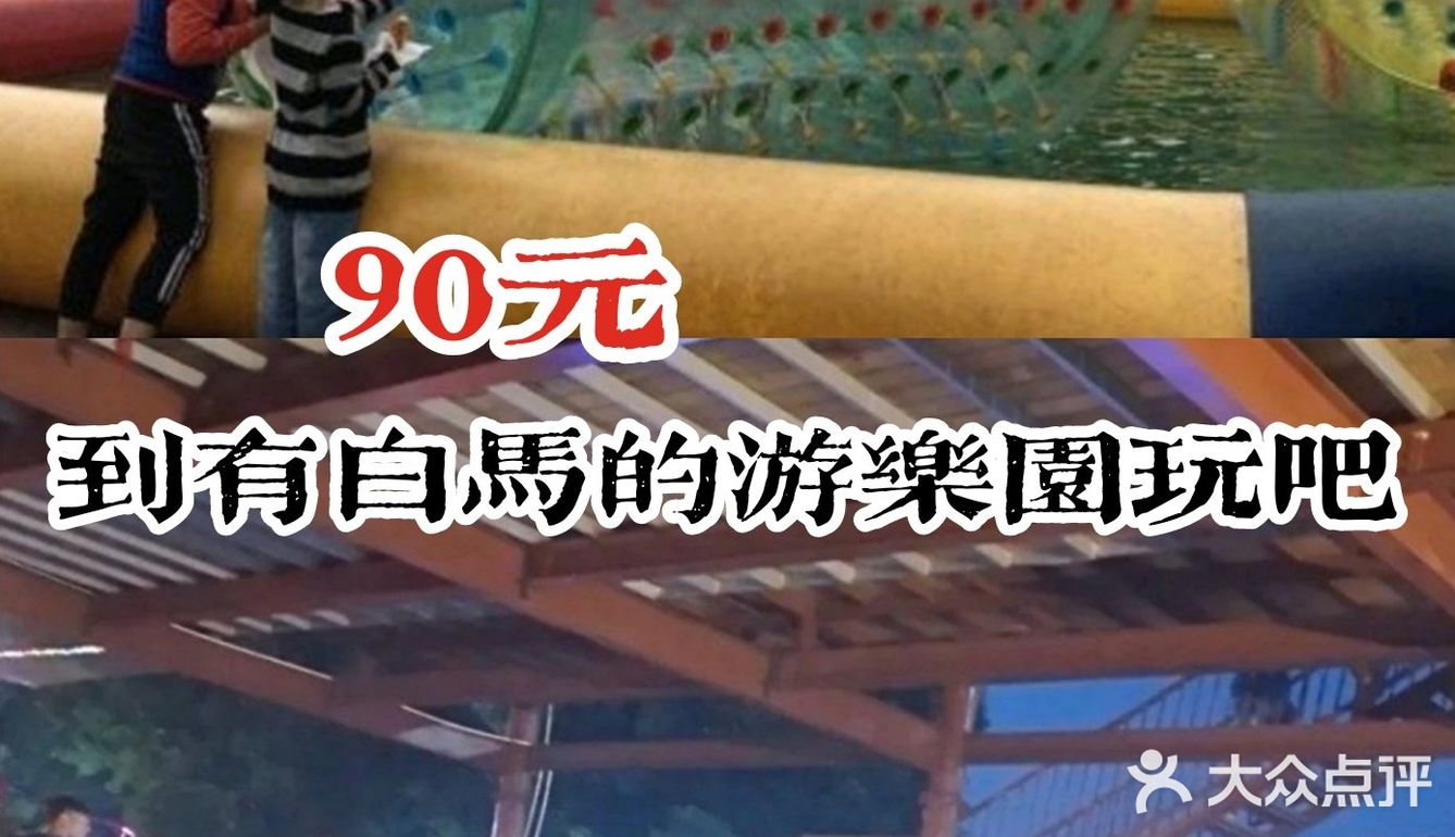 90元去带有白马的游乐园玩吧