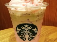 粉樱冰抹茶拿铁-星巴克(大梅沙8号仓店)