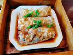 鲍汁鲜虾腐皮卷-彩景大酒楼(万泰新天地店)