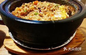Lean Pork Egg Stone Pot Rice