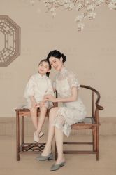 -时光纪亲子全家福照相馆(静安店母女写真父母纪念照)