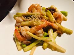 芦笋炒大虾-食肆&Fourteen(武林夜市店)