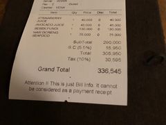 账单-Pundi Pundi Restaurant