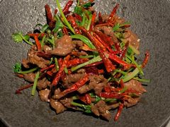 野山椒牛肉丝-木守西溪溪隐餐厅