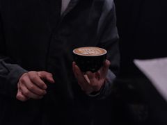 Latte-black rainbow coffee