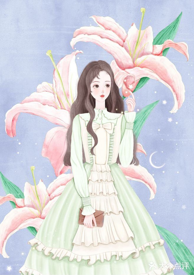 一起来人物画里感受春天吧~[加油]