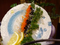左口鱼活鱼刺身配柚子胡椒-鳗鱼家·深夜食堂(军博店)