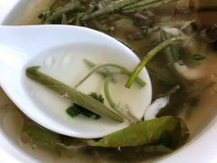 莼菜银鱼汤-湖山人家·湖景餐厅·特色农家菜(太湖西山店)