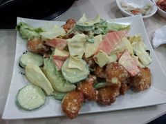 炸鸡色拉-郑阿姨的家·이모네·韩料&烤肉(武川路店)