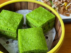 丝绒菠菜抹茶糕-如轩·海鲜砂锅粥·潮汕菜(沿江东路店)