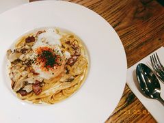 忌廉汁培根意大利扁面配水波蛋-Cyclus Craft Kitchen薩克思手工厨房
