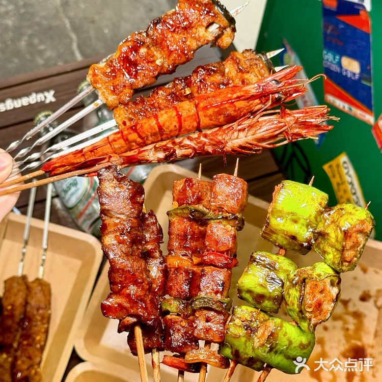 惠州东平N刷的街头泰式烤串，敲好吃‼️