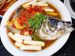 柠檬双椒鱼头-老头儿油爆虾·知味杭州(爱琴海购物中心)