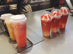 雪山莓莓桂花冻-喜茶(上海正大广场店)