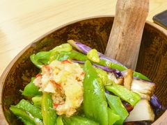 辣子皮蛋擂茄子-塔哈尔·新疆盛宴(复地活力城店)