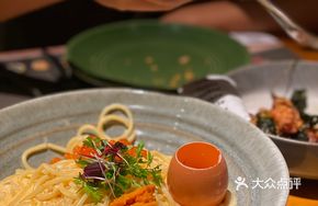 Signature Salmon Roe and Sea Urchin Sauce Linguine