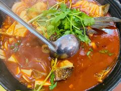 铁锅鱼-万佛湖许老大铁锅鱼(黑金冠店)
