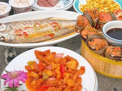 -七的湖·晚芳亭·阳澄湖农家菜·大闸蟹(莲花岛店)
