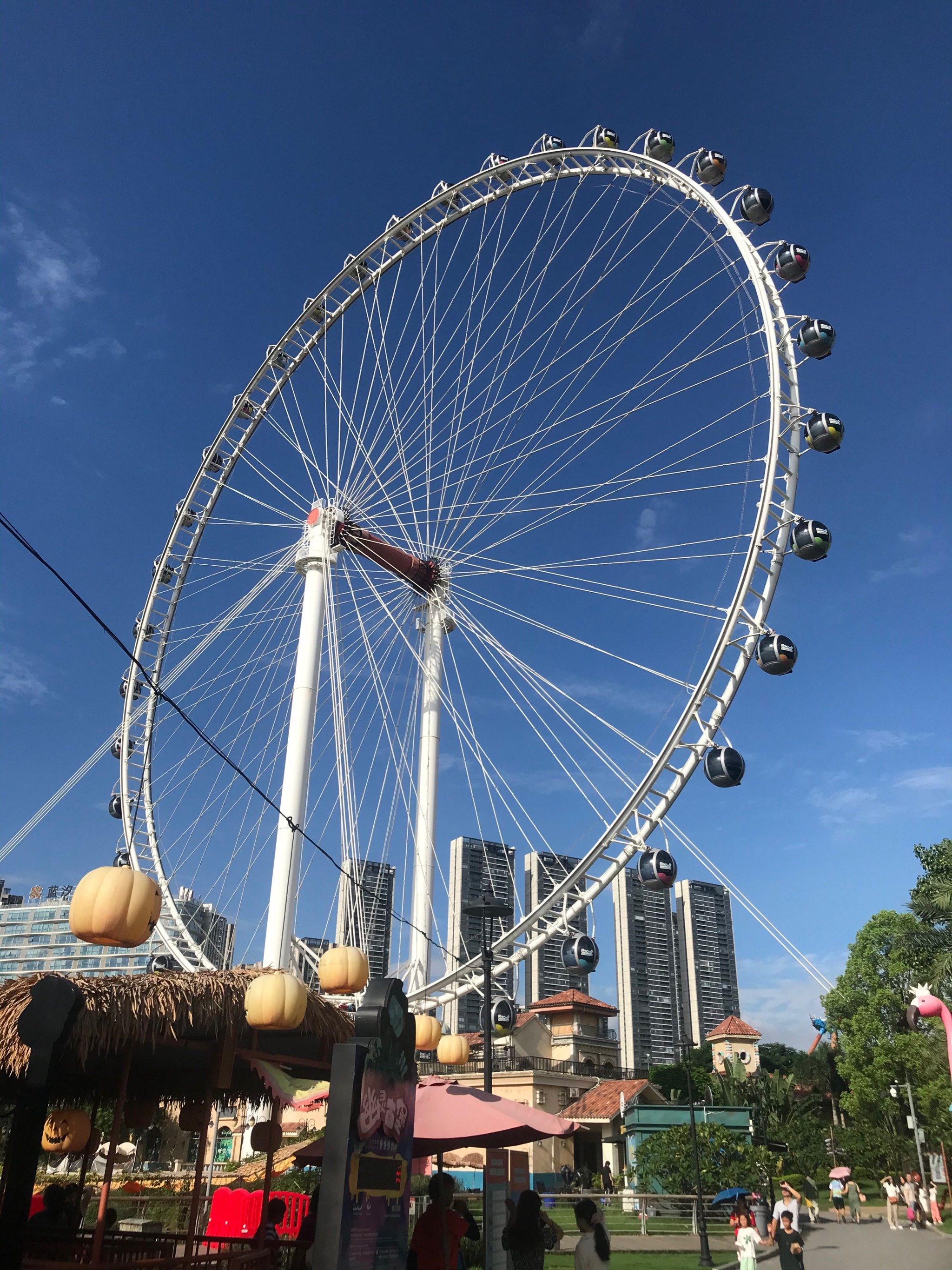 0元玩转这座城#摩天轮下的风景 #摩天轮 佛山顺德欢乐plus,免费皆园