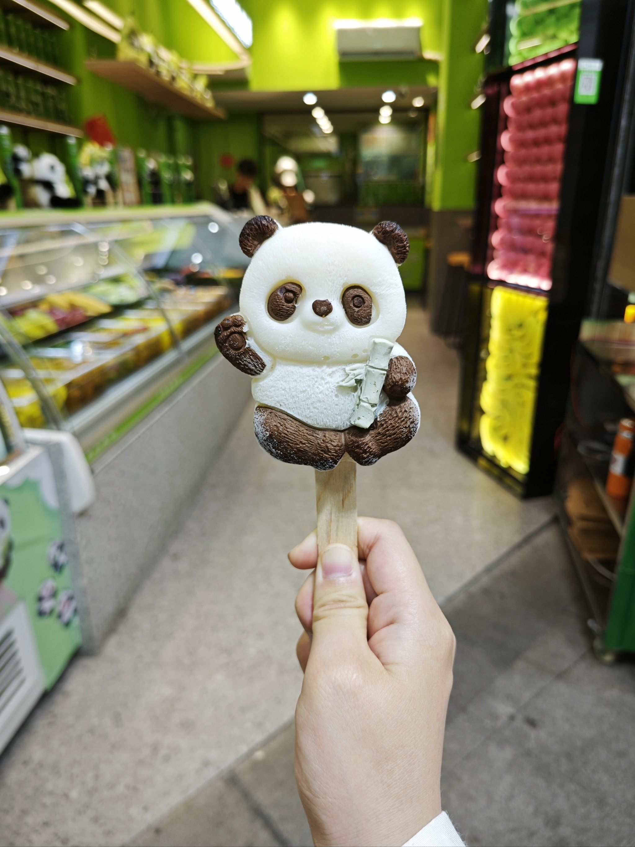 萌化了 熊猫冰淇淋