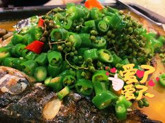 鲜青椒烤鱼-探鱼·鲜青椒爽麻烤鱼(中天广场店)