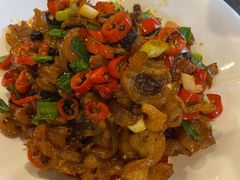 老干妈炒猪脚皮-湘肠香火锅店(团结湖店)