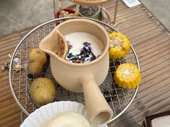 烤梨奶-伴山茶苑·围炉煮茶