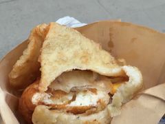 -小红车炸蛋葱油饼