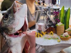原条金雕鱼刺身-明本湛江鸡•海鲜小厨(陈家祠店)