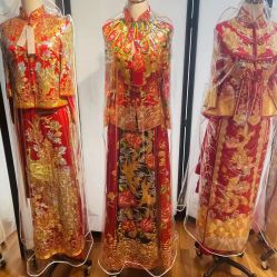 -懿沉香中式嫁衣礼服秀禾服龙凤褂马来褂旗袍总店