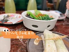 白灼菌菇菜心-新白鹿餐厅(爱琴海购物中心店)