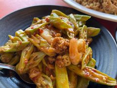 炒秋葵-大树下海鲜饭店