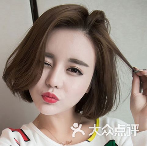 建华发艺(文三西路店)短发造型作品图片 - 第68张