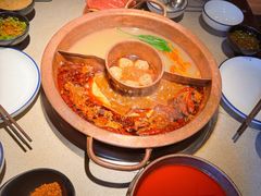 重八秘制红油骨汤牛丸鸳鸯锅-重八牛府(花乡奥莱店)