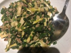 韭菜肉沫炒春笋-汤城小厨•粤菜•靓汤(苏州街店)