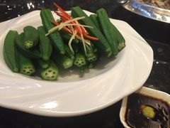 白灼秋葵-新兴·金羊座·粤菜点心(乐峰店)