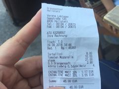 账单-布劳伽斯特豪夫哈尔施塔特宾馆