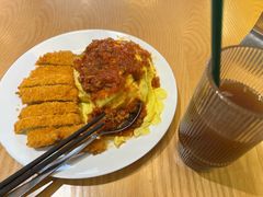 薄脆猪排蛋包饭-红小满休闲餐厅(十全街店)