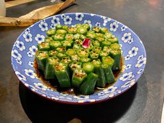 浇汁秋葵-夯鱼烤鱼·尔滨地标美食(中央商场店)