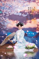 -后宫·古装汉服京剧儿童亲子全家福摄影