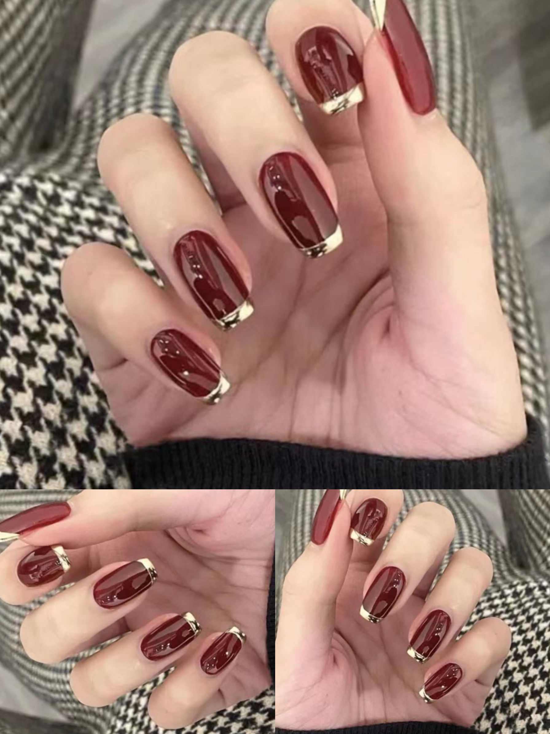 秋季新款显白显嫩气质高雅美甲108