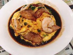 虾仁叉烧双拼滑蛋饭-旺记冰室(九龙中心大厦店)