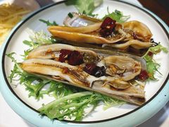 葱油大蛏子王-众想海鲜·烧烤·海肠捞饭·渔家菜(孙家疃店)
