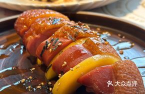 Grilled Smoked Duck Breast with Peach and Orange Sauce