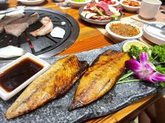 烤青花鱼-万兴佳烤肉·长白山老味道(宏泰广场店)
