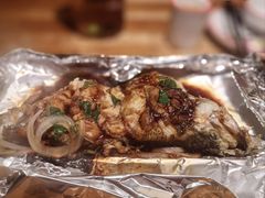 酱烤活鲈鱼-新白鹿餐厅(龙游路总店·杭帮菜名店)