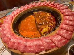 重庆牛油辣+番茄-川中渝夫火锅(铜陵万达广场店)