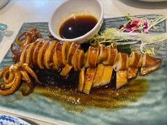 秘制酱汁淋鲜鱿-常来小聚·广州非遗传承餐厅(高德置地店)